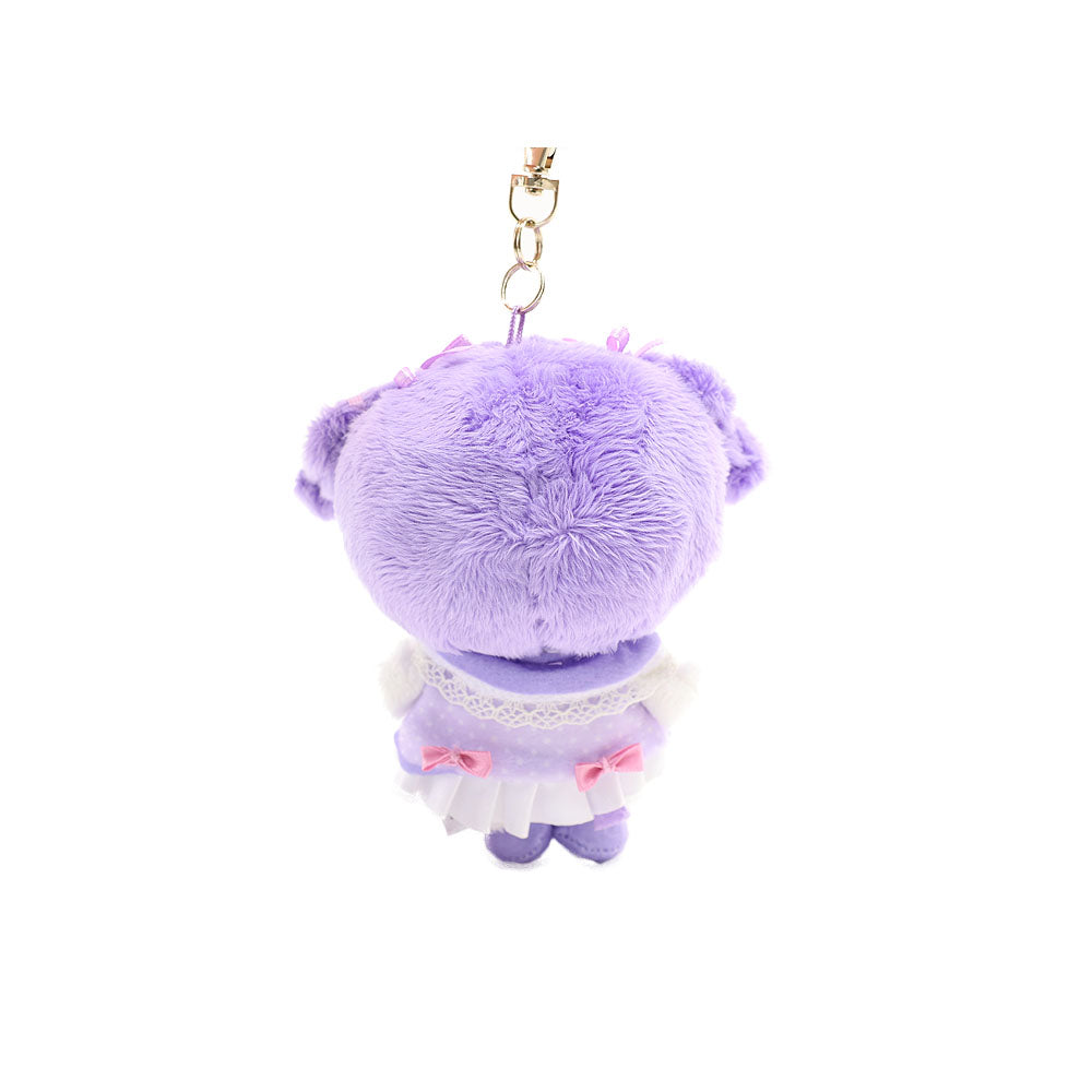 Sanrio Kuromi Winking Plush Mascot Keychain :Purple
