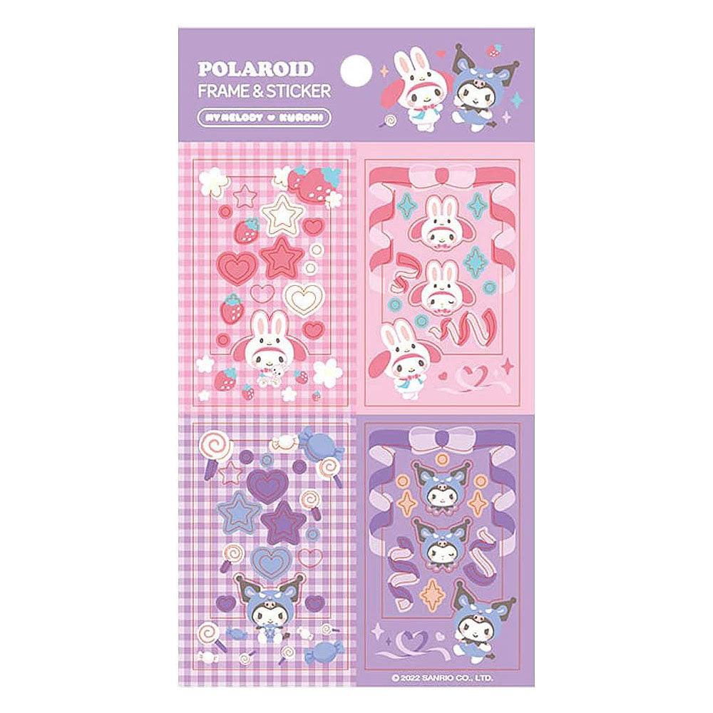 Sanrio My Melody & Kuromi Polaroid Frame Stickers