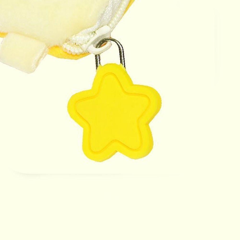 Chiikawa Usagi Mini Pouch Coin Purse with Yellow star-shaped clip on a white background