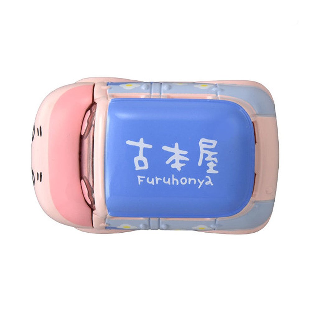 Chiikawa Kani Toy car with a pink and blue design on a white background