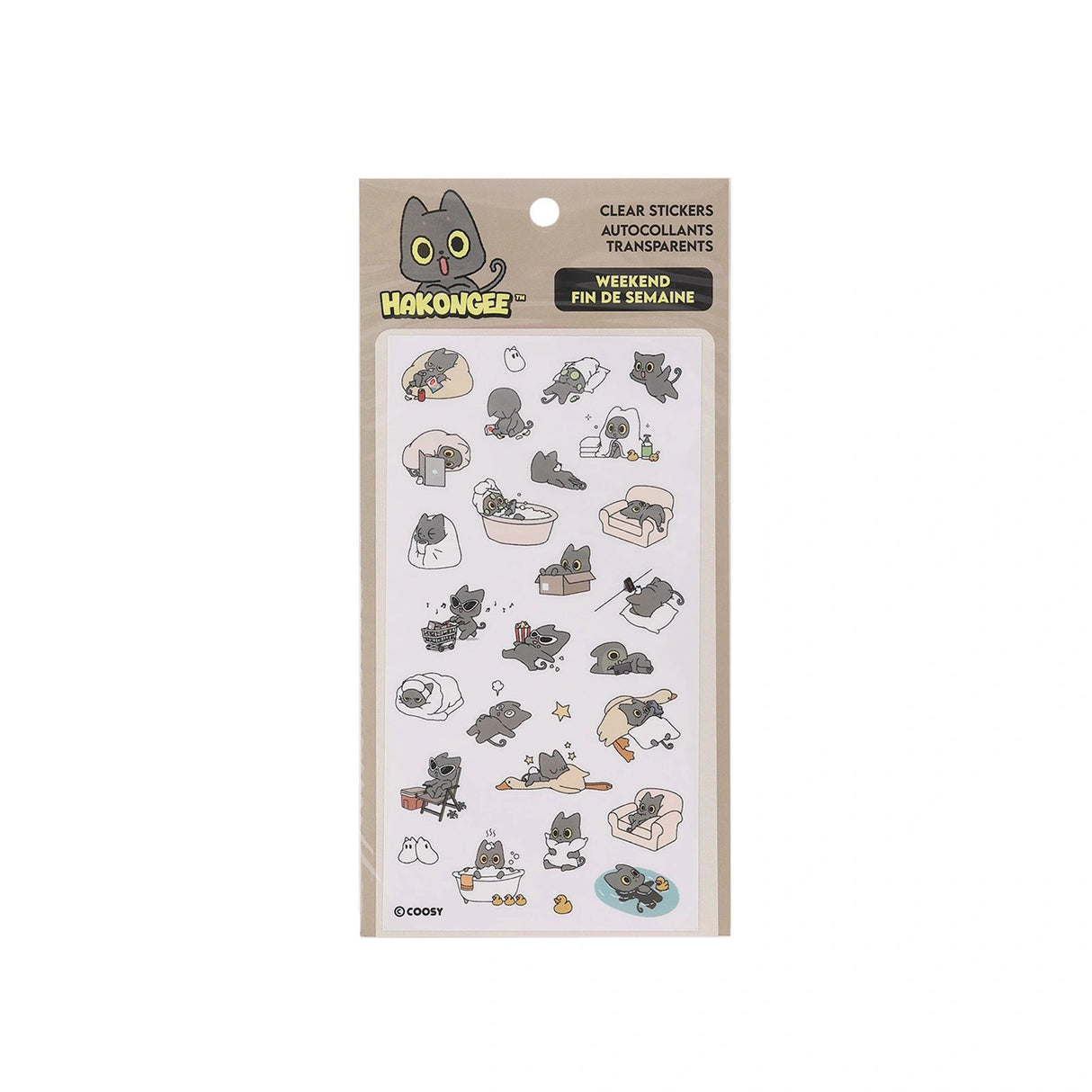 A set of waterproof Hakongee Weekend Mood series vinyl decor sticker set