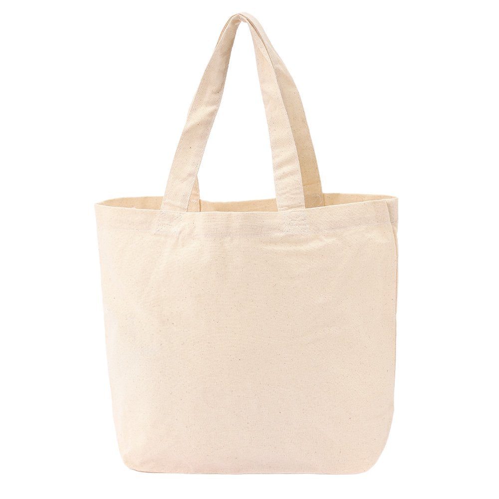 An officially licensed Miffy canvas tote bag in a cream color.