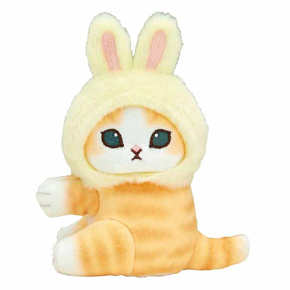 Officially licensed Mofusand cat plush in bunny rabbit costume