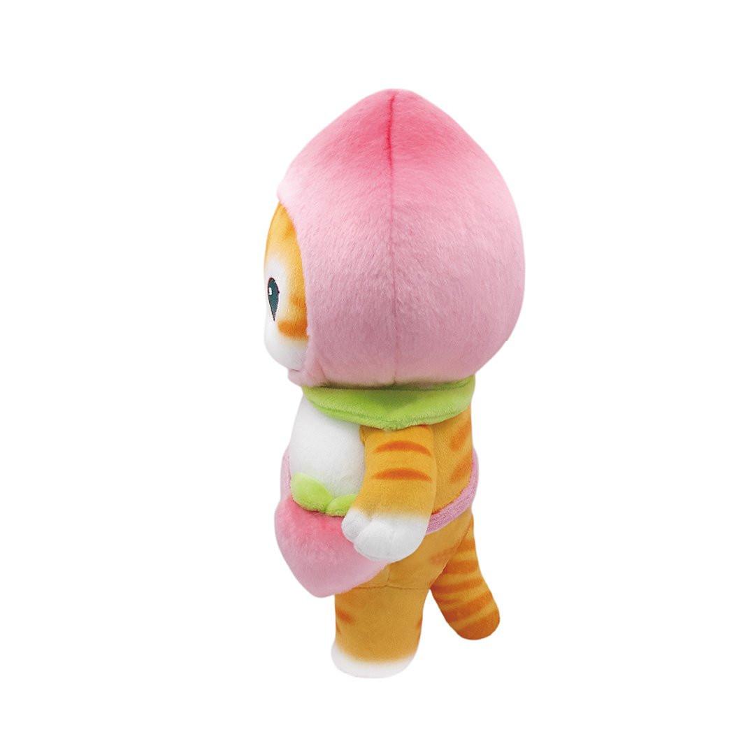 Official Licensed, Mofusand cat is dressed in a peach costume Perfect for Mofusand fans, These charming cats feature oversized sparkling eyes, sweet embroidered faces, and the most delightful fruit-themed hat with fruits crossbody bag. It's perfect for collection, decoration or gift !