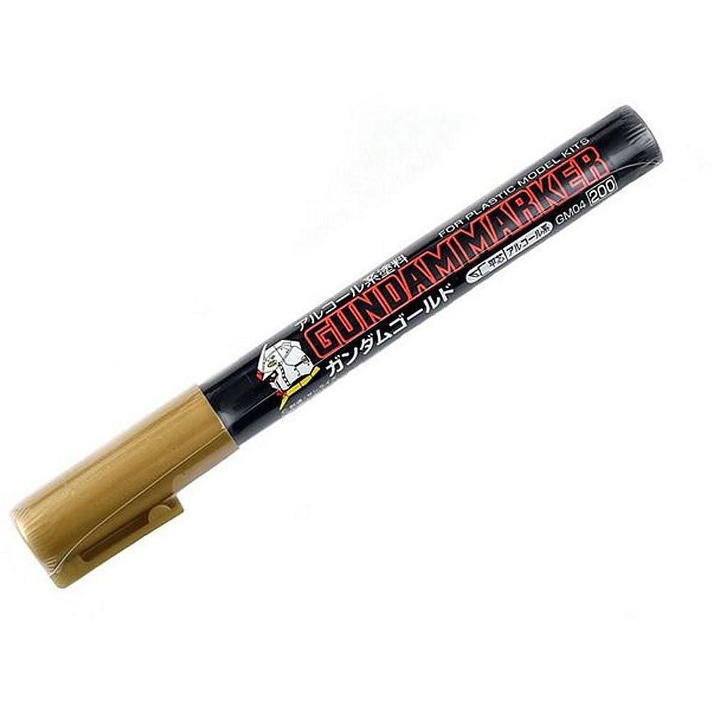 The Gundam Marker for shading is designed to finish up the model to make it look more "mecha" like. GM04 Gundam gold marker for ink drawing is super thin for painting engraved lines, and they can give you a more mechanical looking finish.