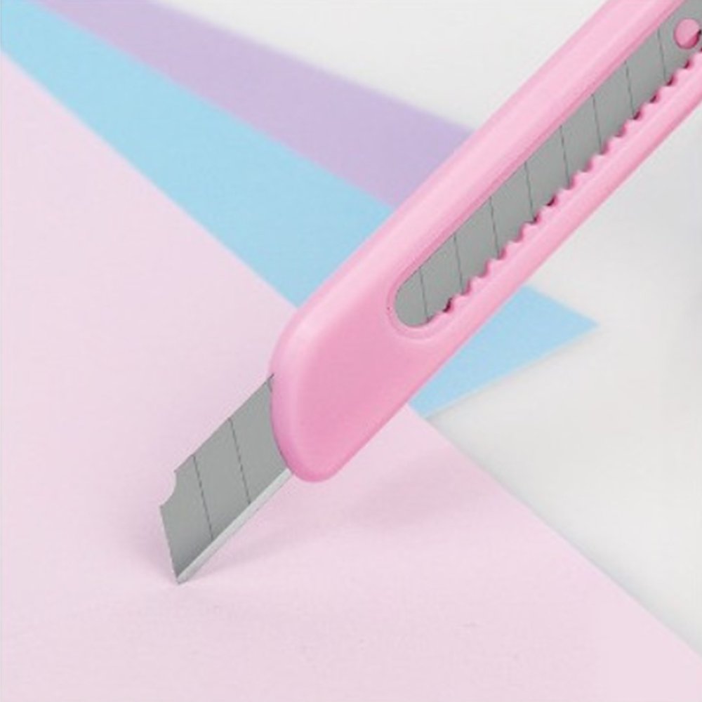 A collection of officially licensed Sanrio character pocket utility knives featuring Hello Kitty, Kuromi, My Melody, Pochacco, Pompompurin, and Cinnamoroll designs.