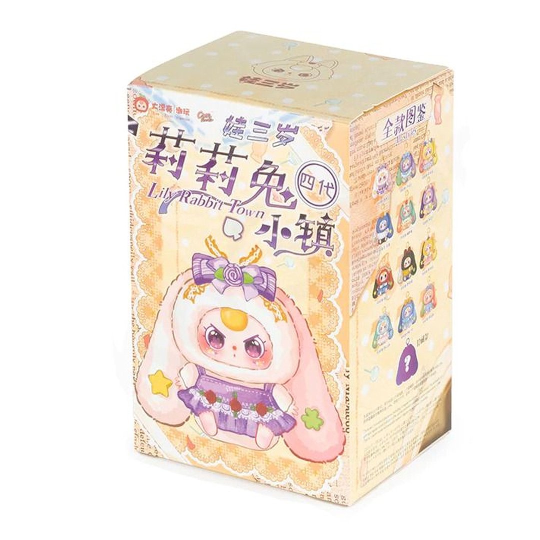 Baby Three Lily Rabbit Town V4 Series Plush Bag Charm Blind Box