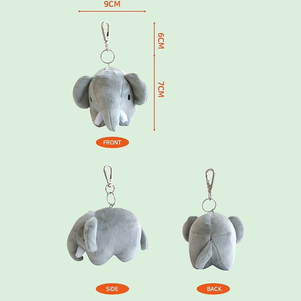 Miffy Bruna Family Elephant Mascot Plush Keychain