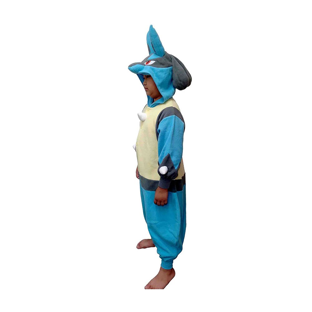 Pokemon Lucario Kids Costume Kigurumi Jumpsuit