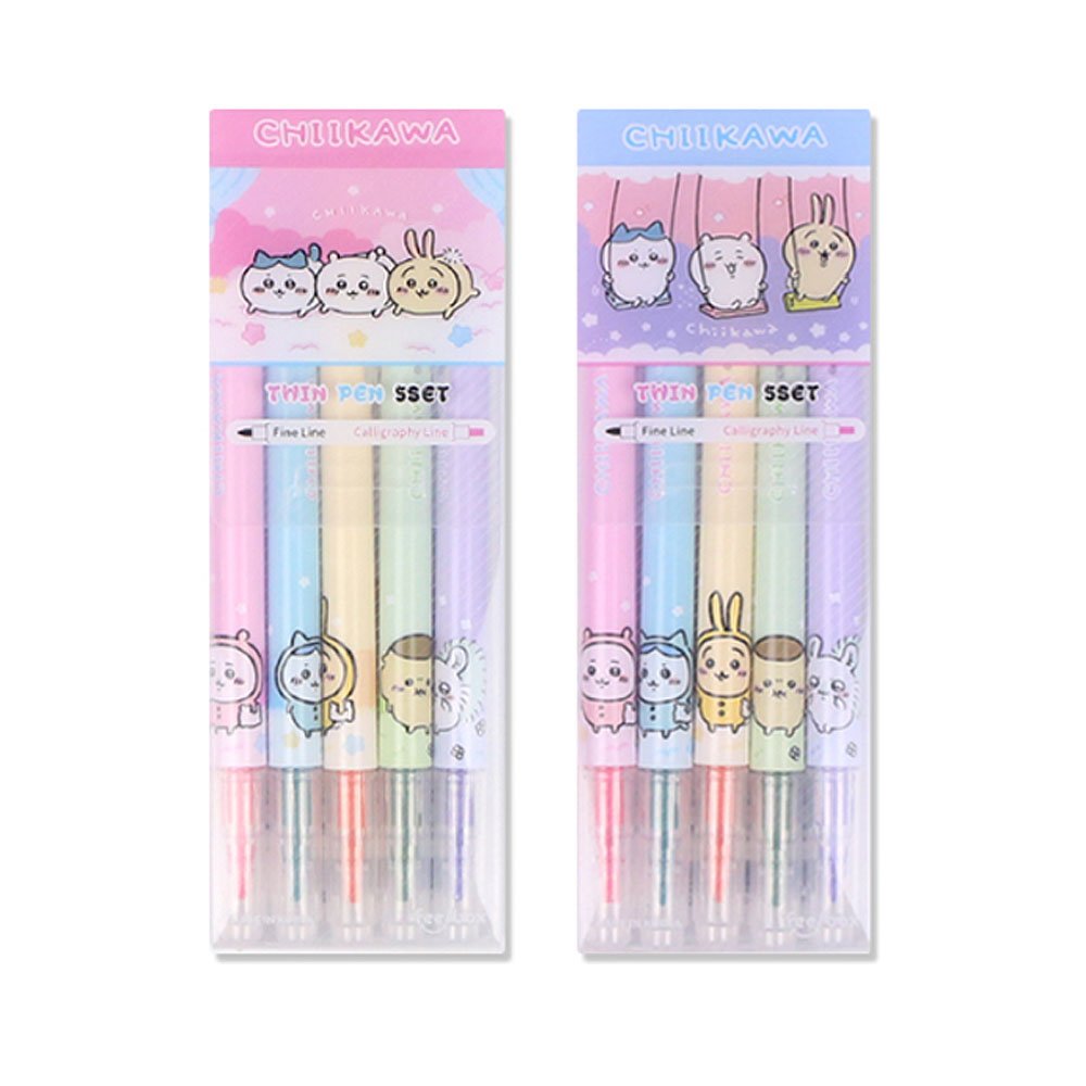 Chiikawa Dual 5-Colors Highlighter Set