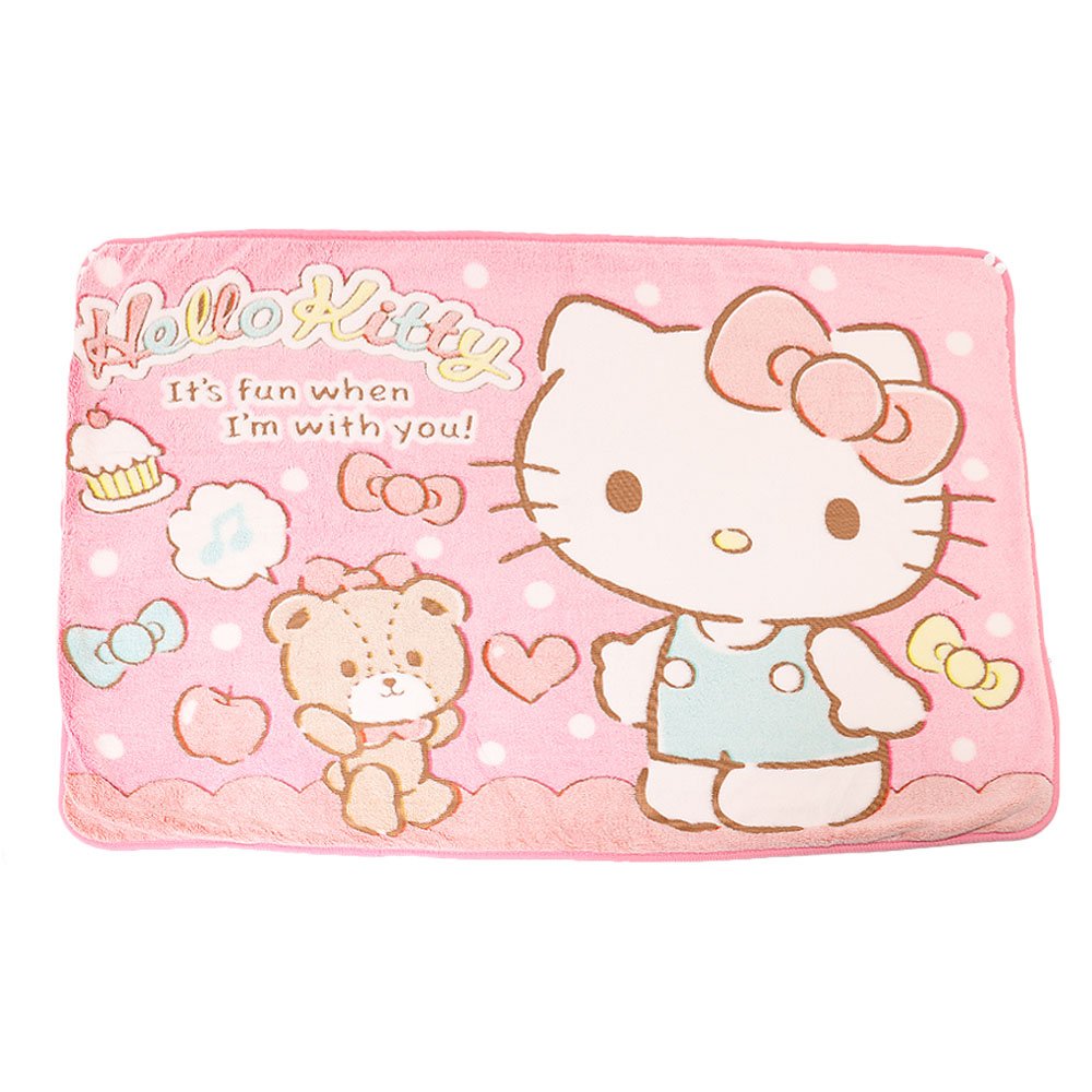 Hello Kitty Snap Button Throw Blanket