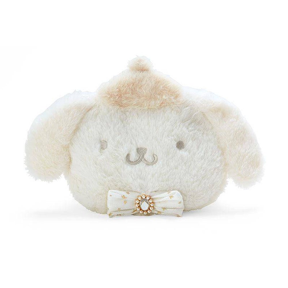 Pompompurin Fluffy Plush Clutch: White Gold
