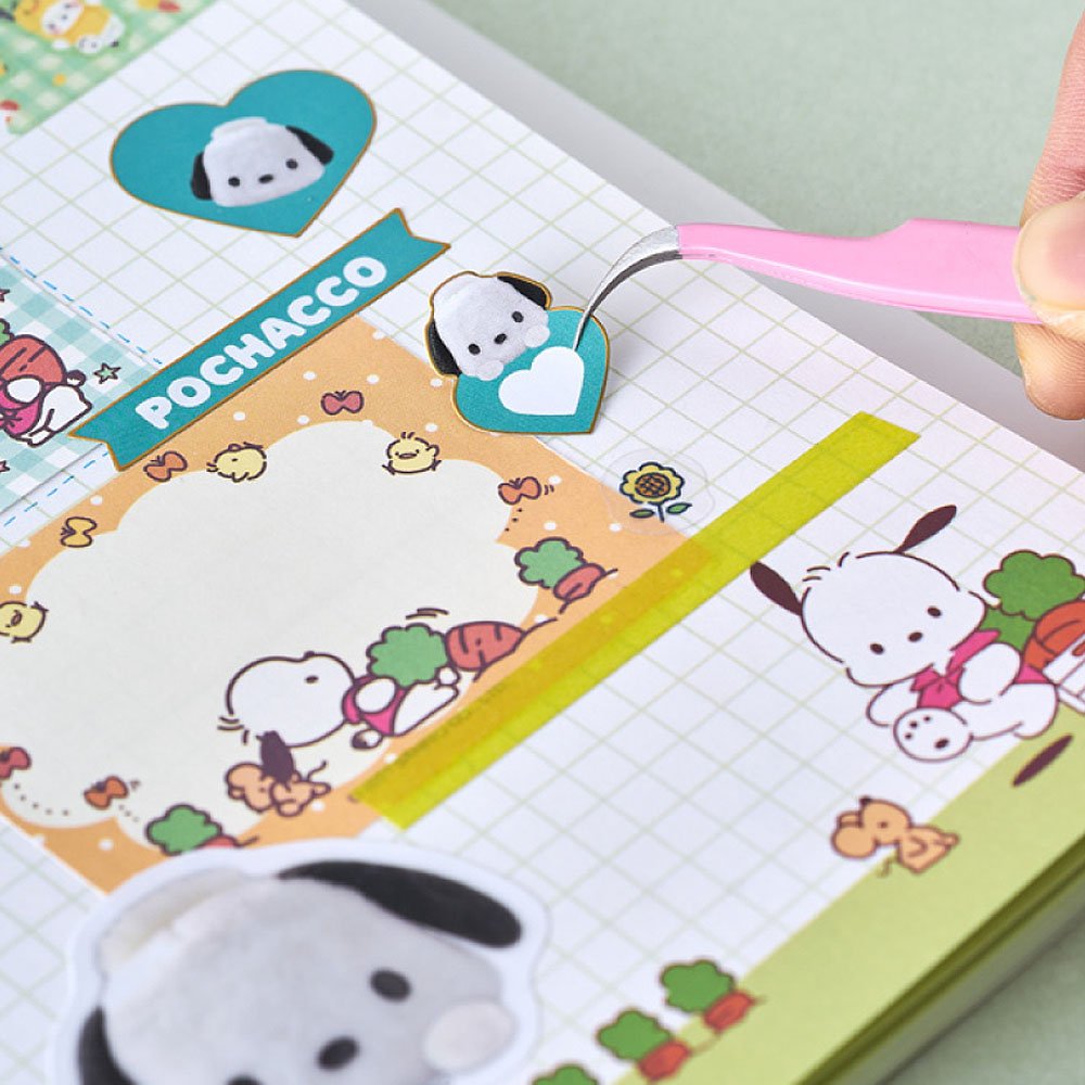 Sanrio Characters Gold Bolder Sticker :Pompom