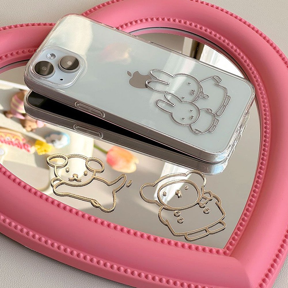Miffy and Friends metal stickers on smartphone and mirror