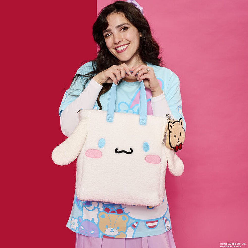 Loungefly x Sanrio Cinnamoroll Cosplay Sherpa Tote Bag With Coin Bag