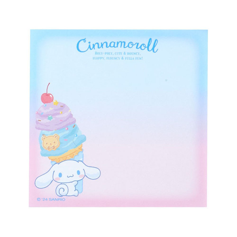 Sanrio Cinnamoroll Memo Pad :Ice Cream Party