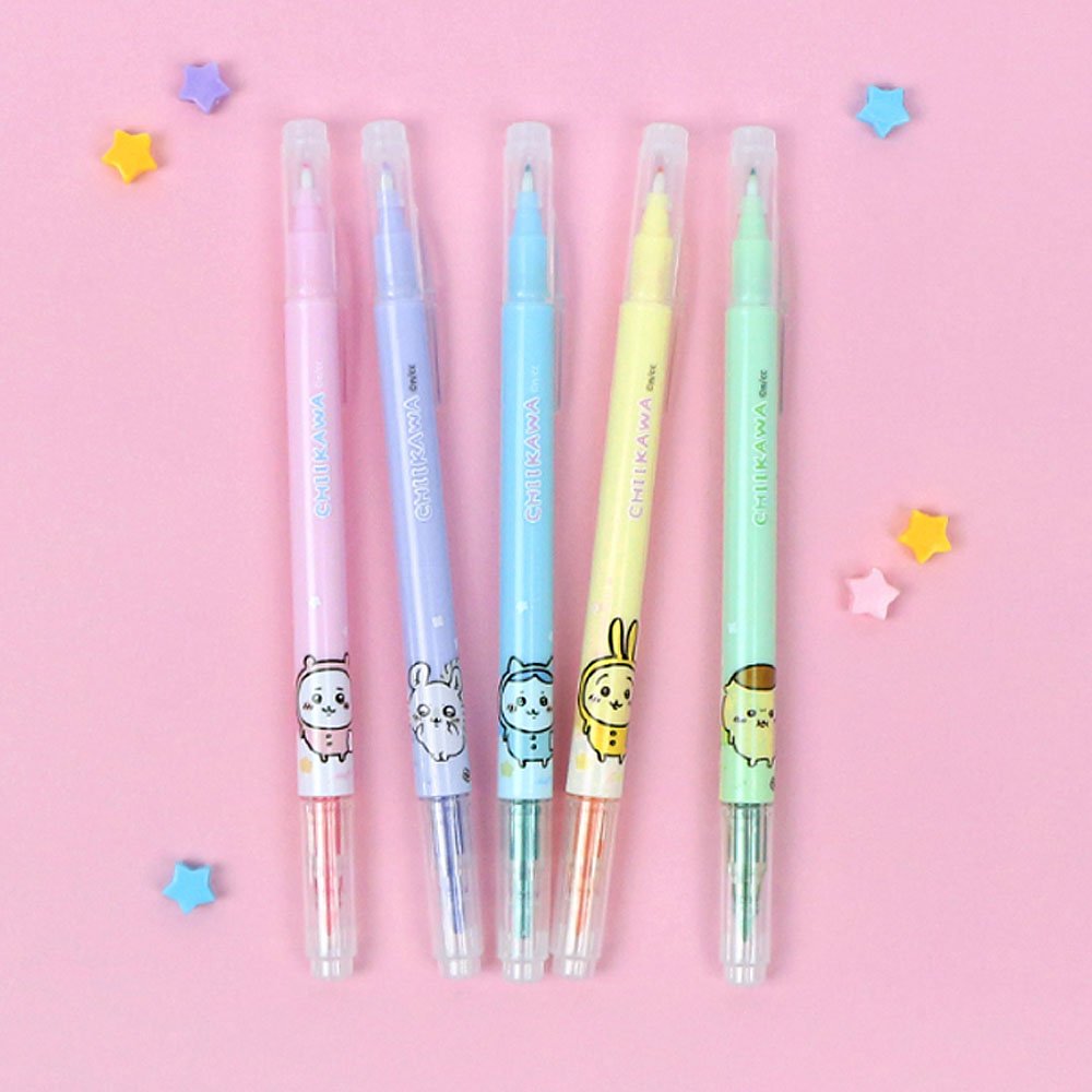 Chiikawa Dual 5-Colors Highlighter Set
