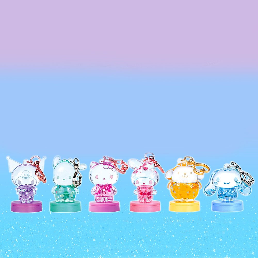 Sanrio Characters Random Water Liquid Stamp Keychain