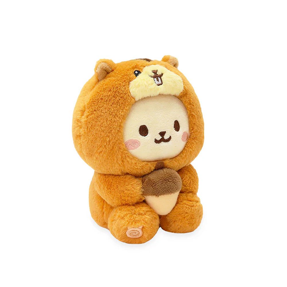 Anirollz Squirrel Bunniroll Small Sitting Plush