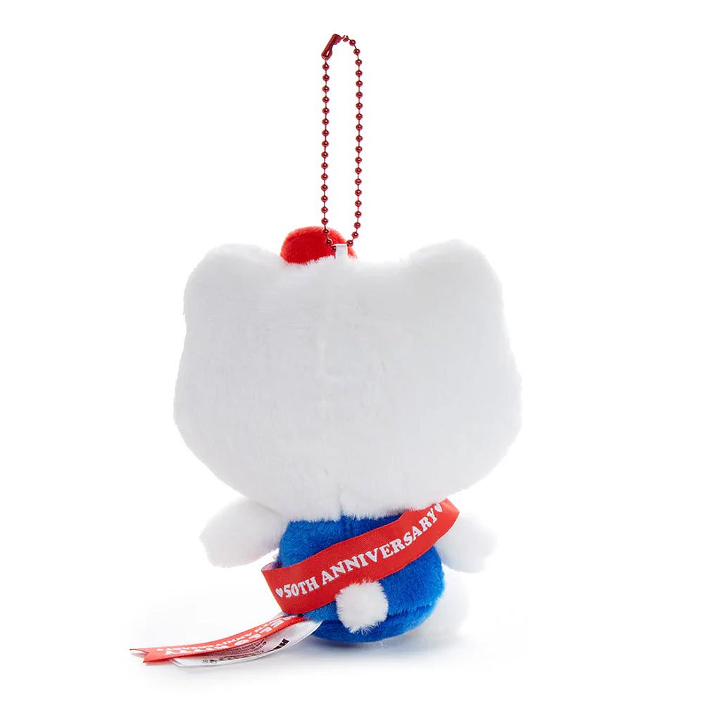 Hello Kitty 50th Anniversary Ribbon Mascot Keychain Plush