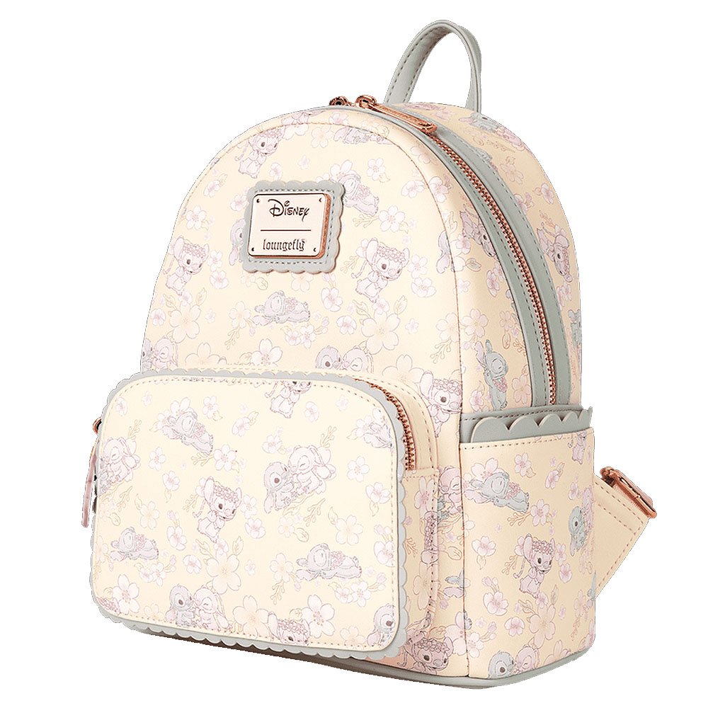 Loungefly x Stitch & Angel Cherry Blossom All-Over Print Mini Backpack