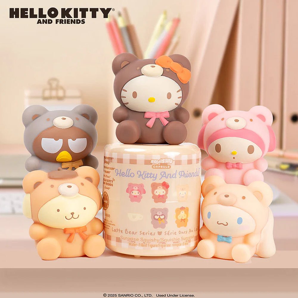 Sanrio Water Squishy Surprise Capsule : Latte Bear