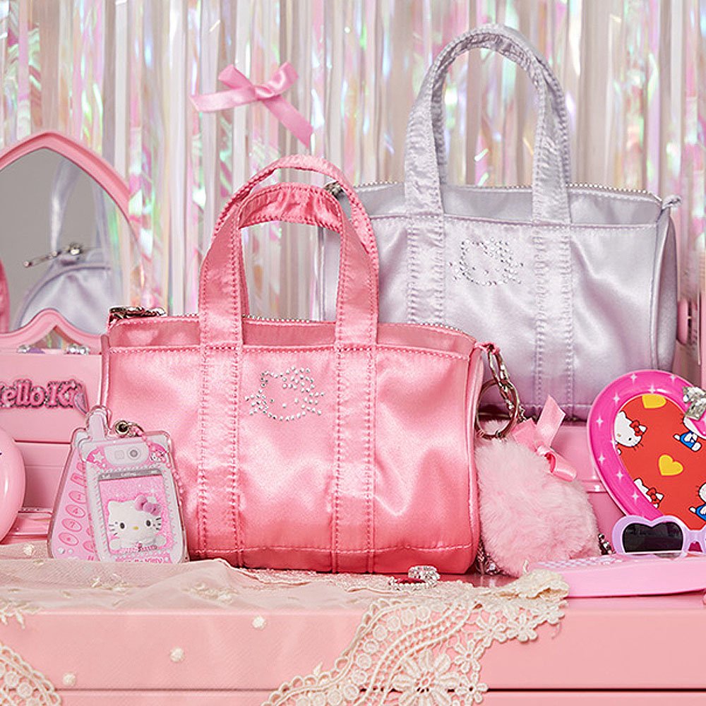 Sanrio Hello Kitty Rhinestone Mini Boston bag with Chain