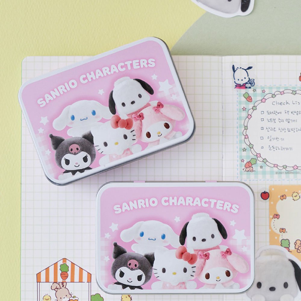 Sanrio Characters Tin Case Sticker Set :Pompom