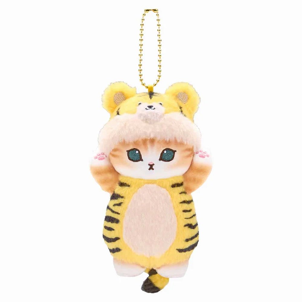 Mofusand Animal Mascot Plush Keychain :Tiger