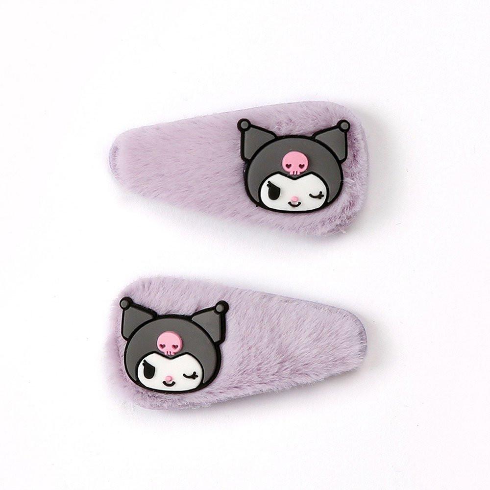Sanrio Kuromi Furry Hair Pins
