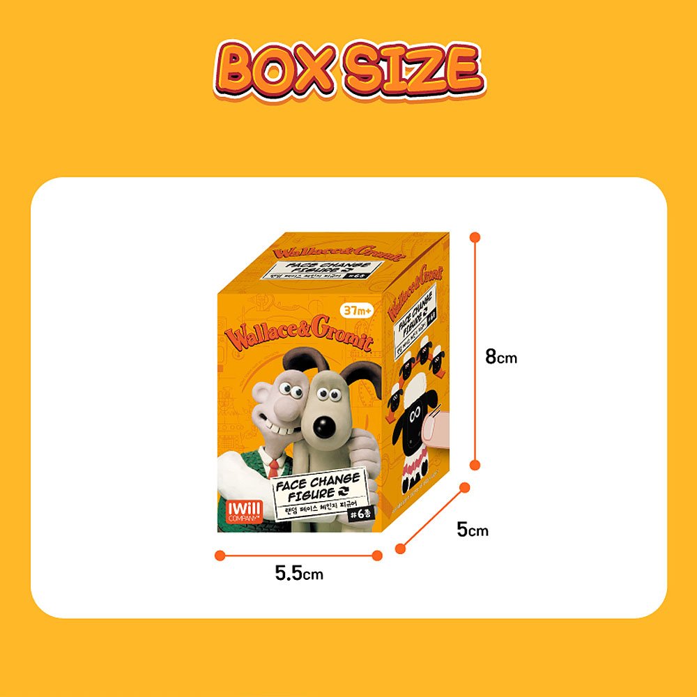 Wallace & Gromit Face Change Random Figure