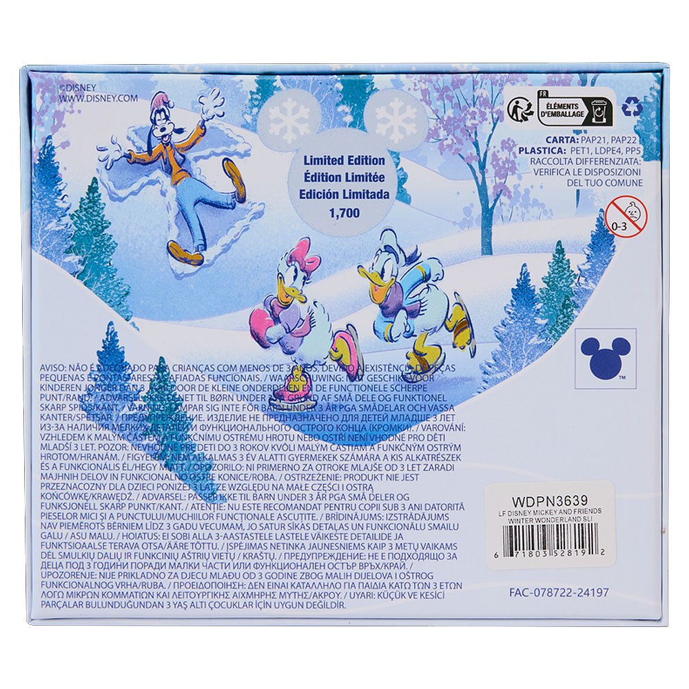 Loungefly x Mickey & Friends Winter Wonderland 3" Collector Box Sliding Pin