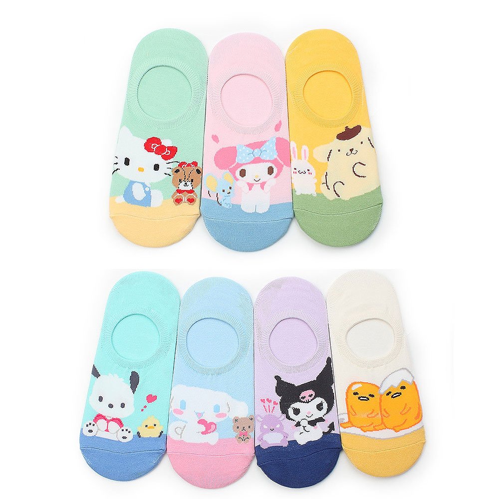 Sanrio Characters Buddy No Show Socks