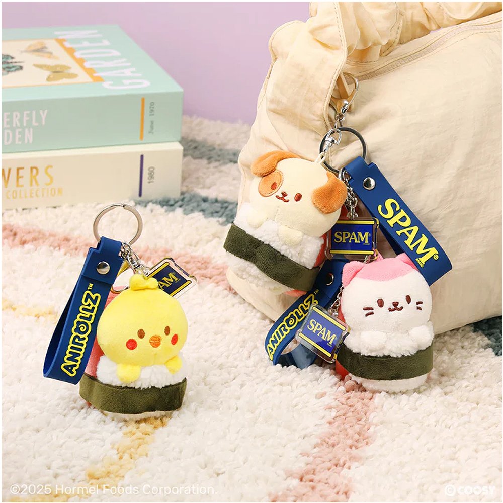 Anirollz x SPAM® Musubi Chickiroll Plush Charm
