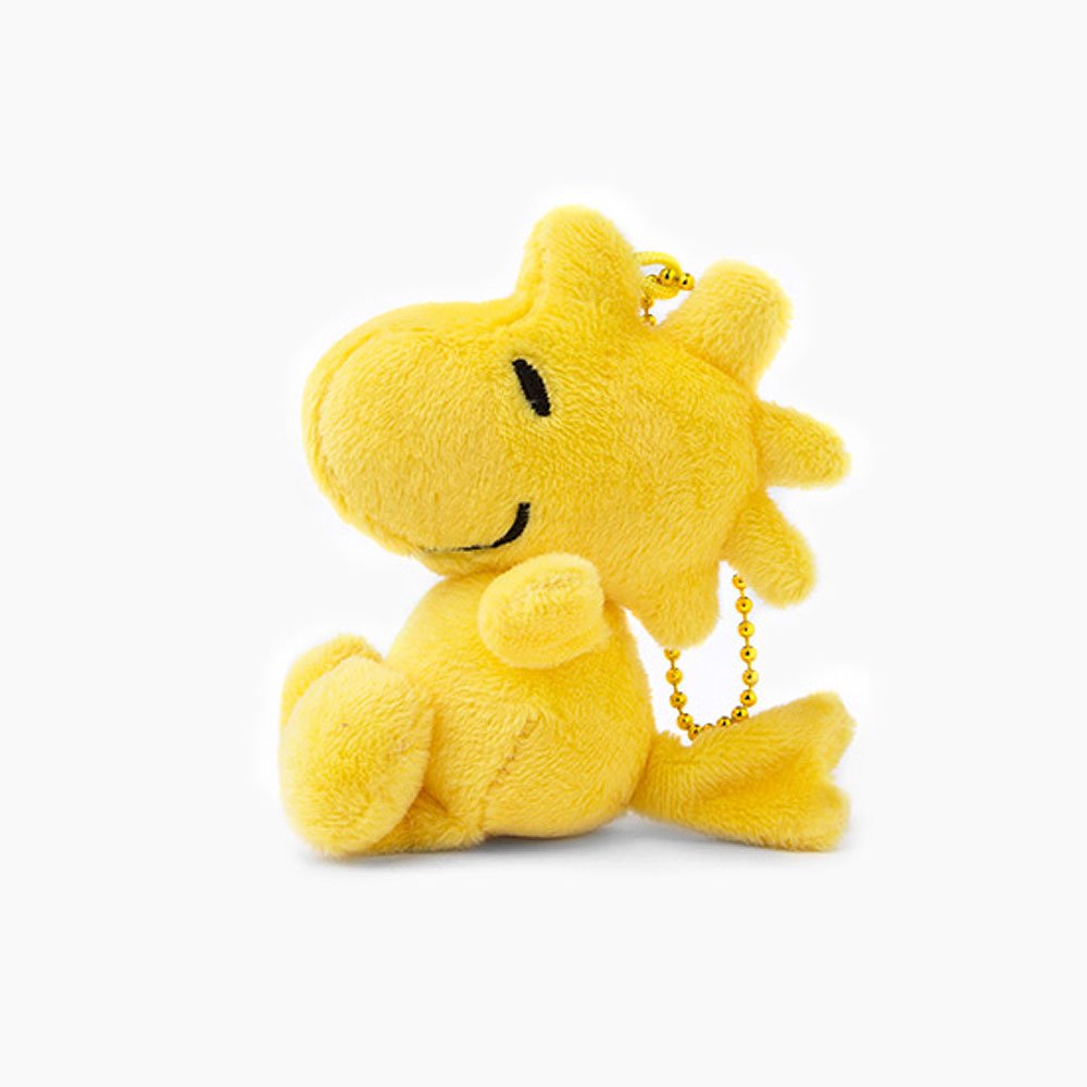 Peanuts Snoopy Woodstock Mascot Plush Keychain