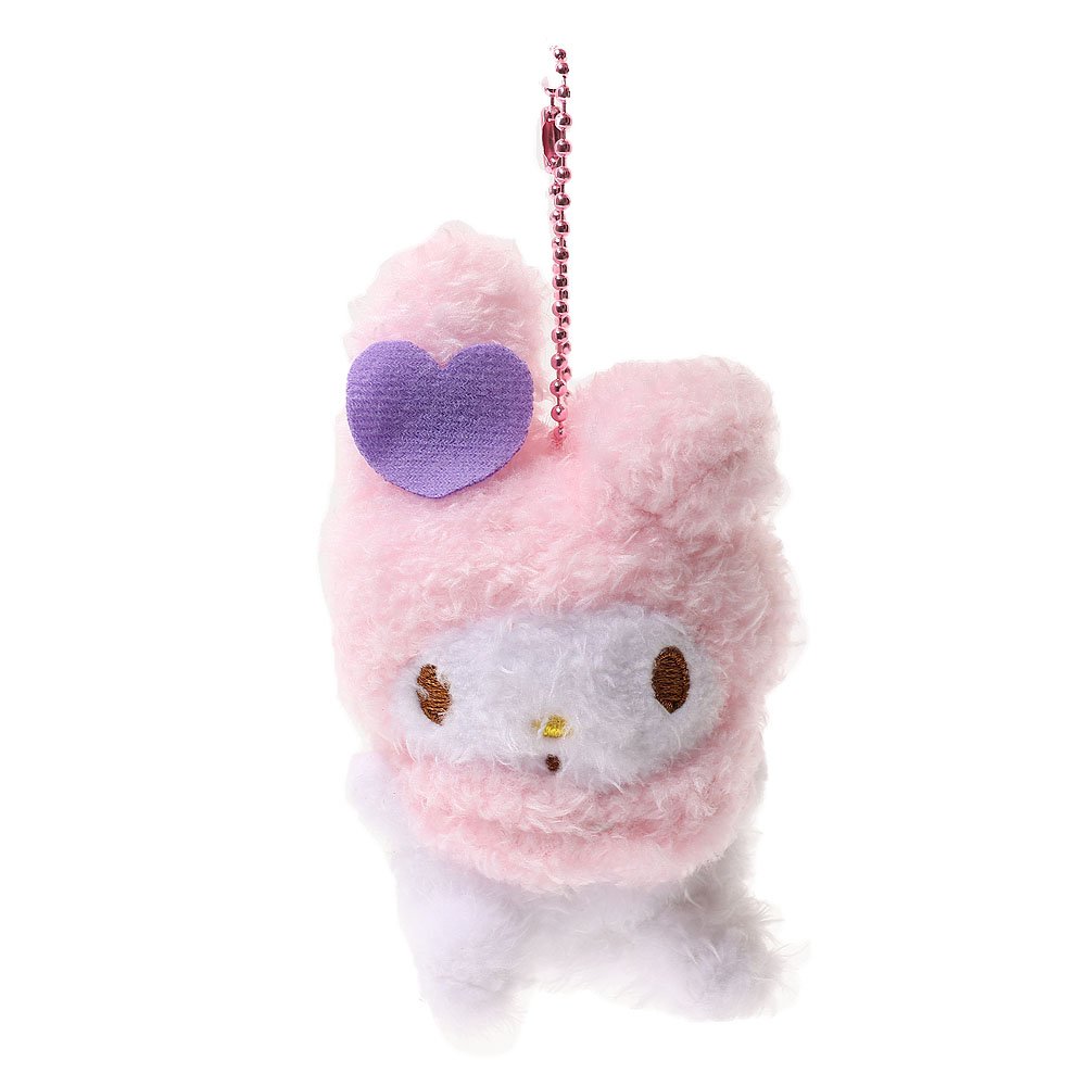 Sanrio My Melody Furry Mini Plush Keychain