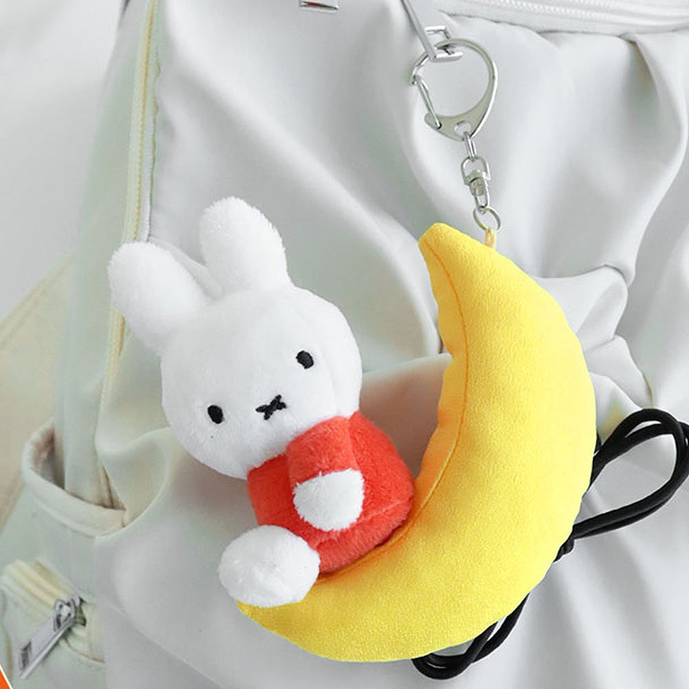 Miffy Dream Mascot Plush Keychain : Crescent