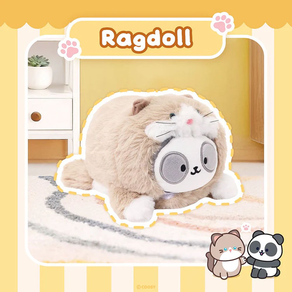 Anirollz Ragdoll Pandaroll Small Outfitz Plush
