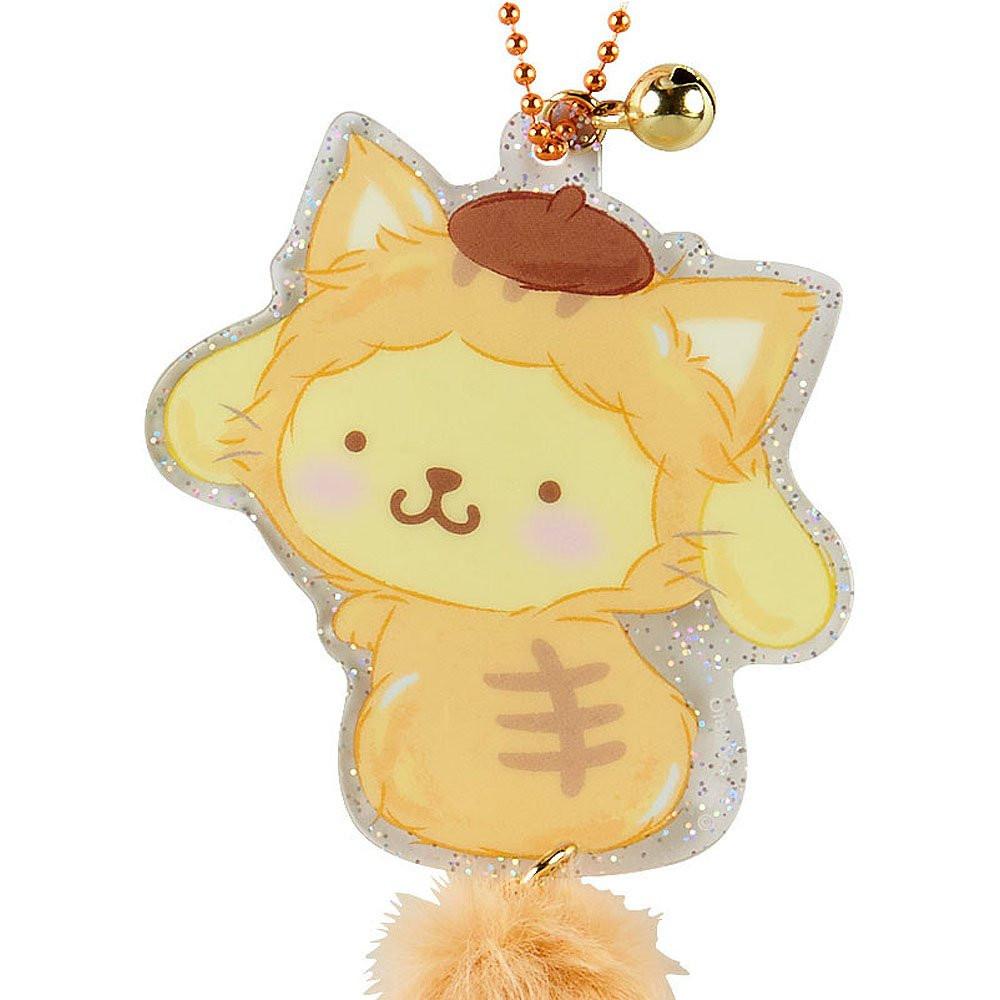 Sanrio Cat Acrylic Fur Tail Keyring