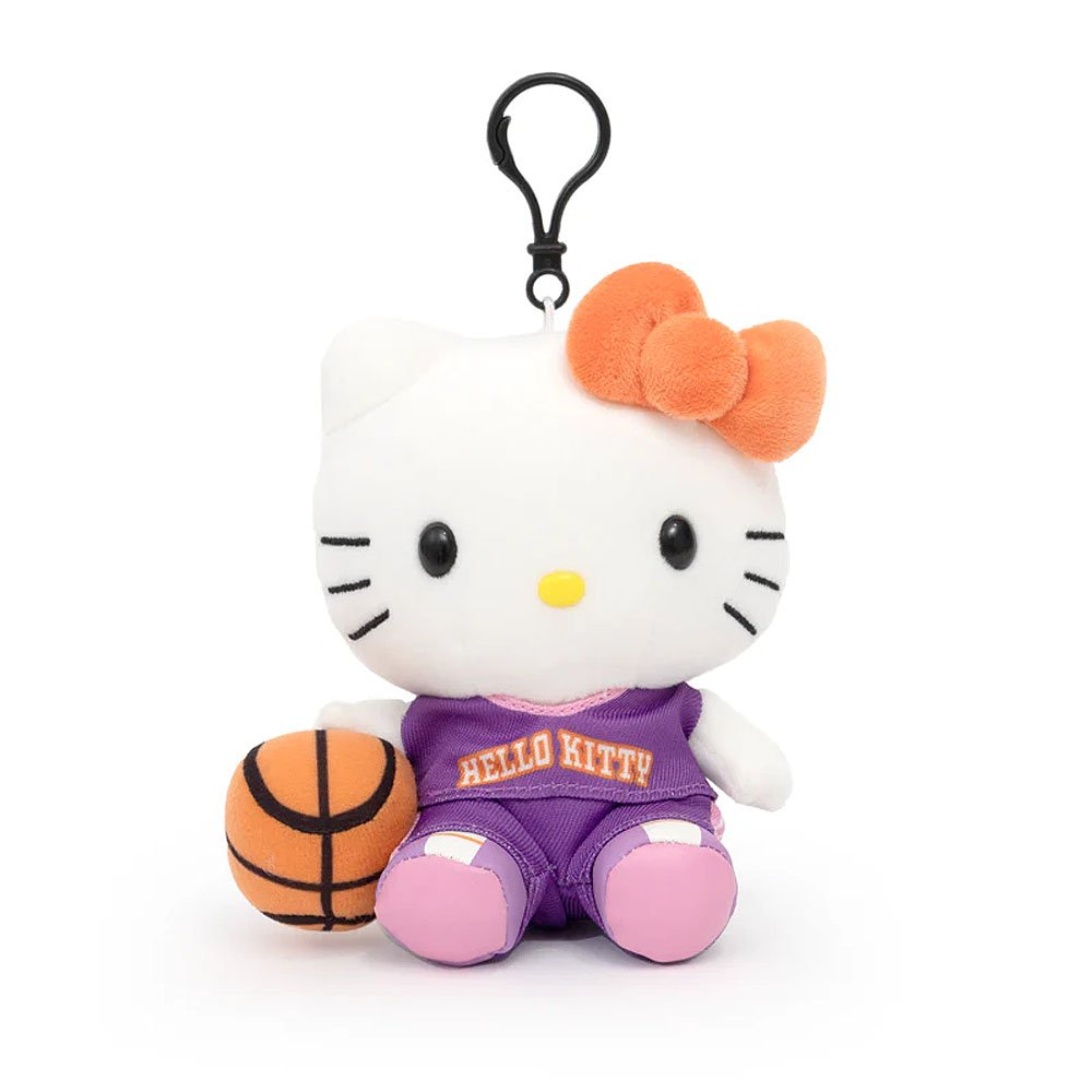 Sanrio Hello Kitty Sports Basketball Mascot Clip-On Plush