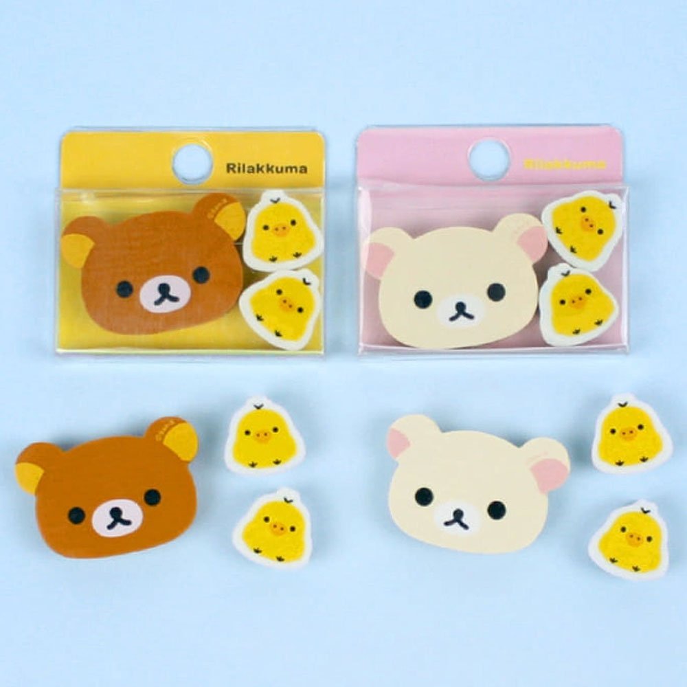 San-x Rilakkuma Eraser Set