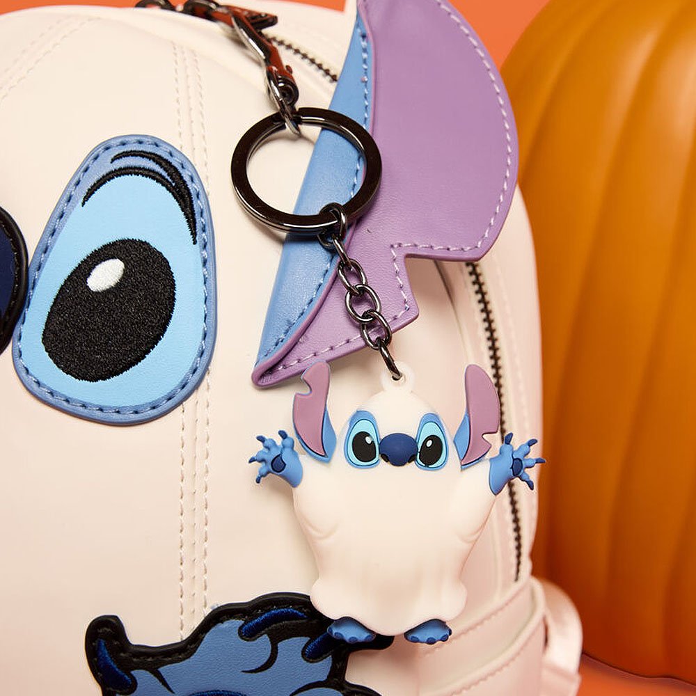 Loungefly x Stitch Ghost Glow-In-The-Dark 3D Molded Key Chain