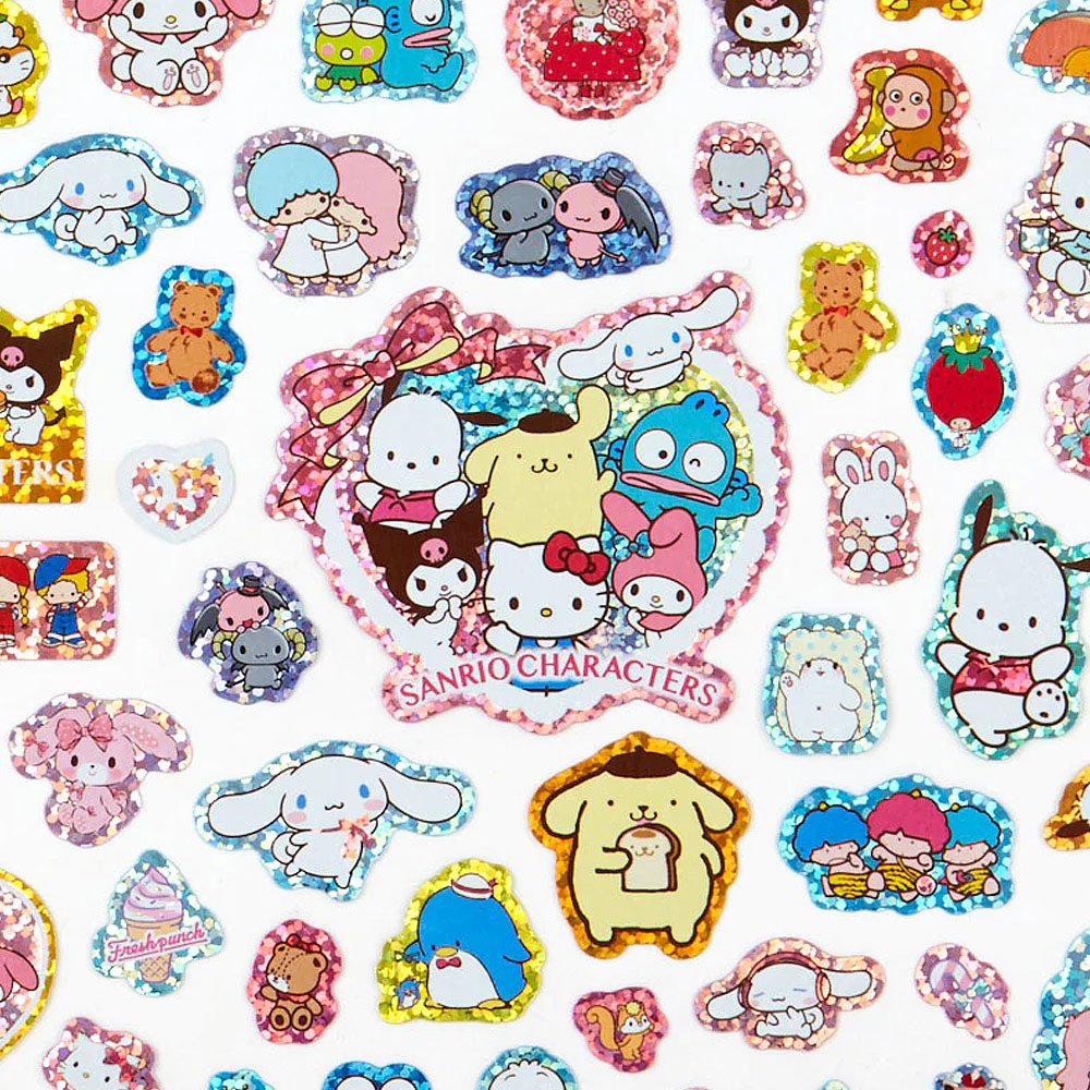 Sanrio Characters 100pcs Hologram Deco Sticker