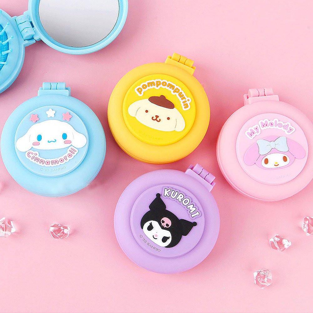 Sanrio Characters 2 in 1 Mirror Brush Set