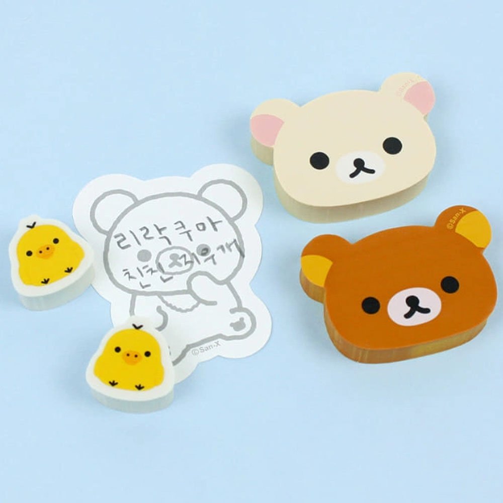 San-x Rilakkuma Eraser Set
