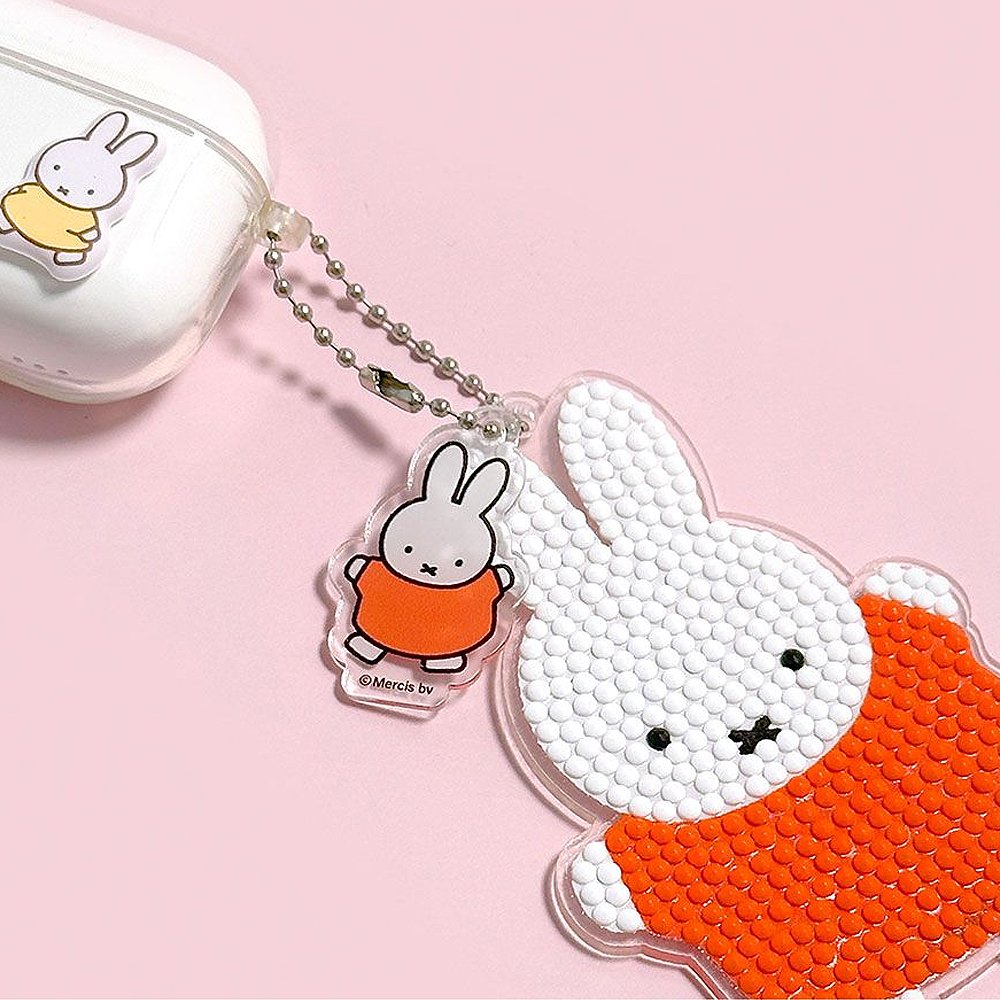 Miffy and Boris Daimon Beads DIY Keychain