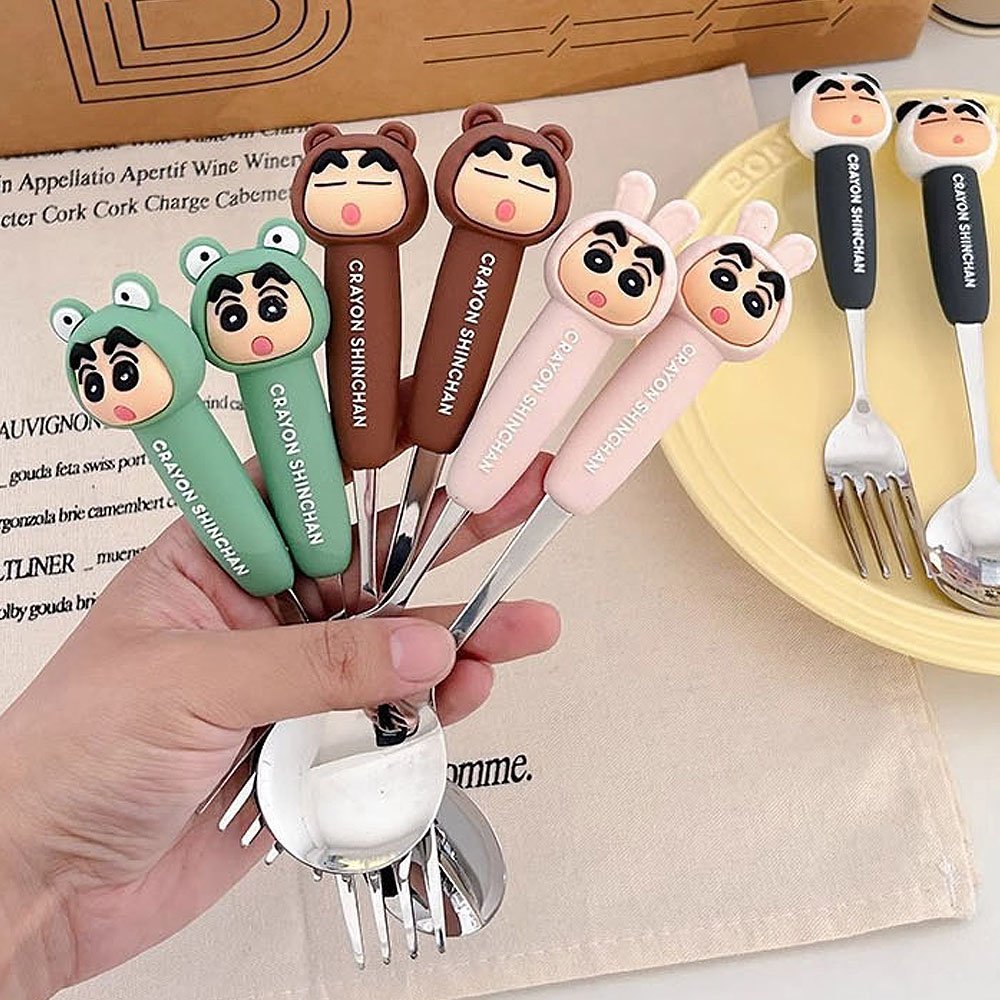 Crayon Shin-chan Figure Fork & Spoon