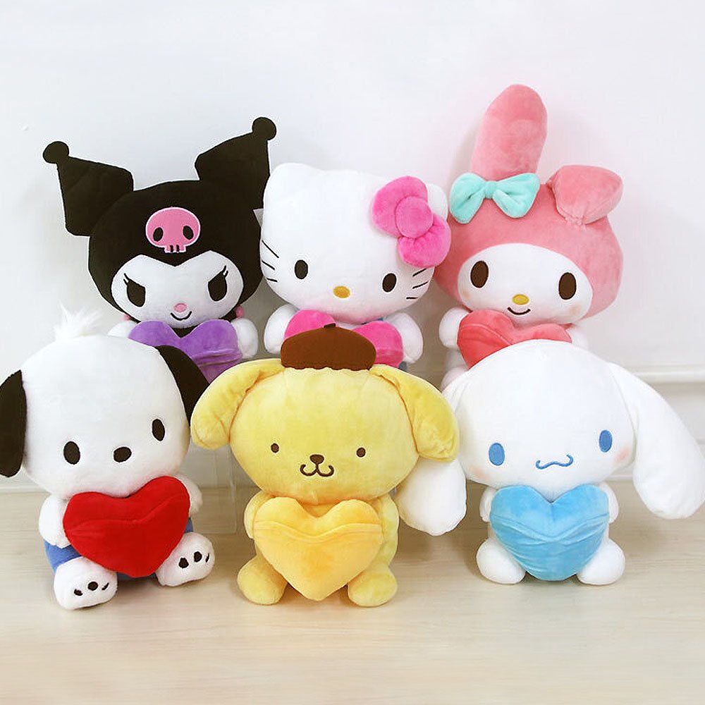 Sanrio Characters Heart Plush