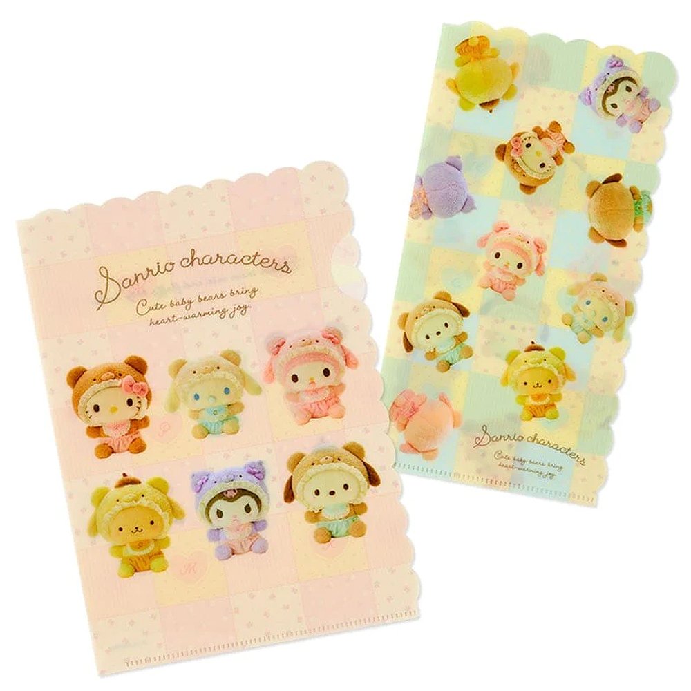 Sanrio Characters Baby Bear Scalloped Edge Folder Set