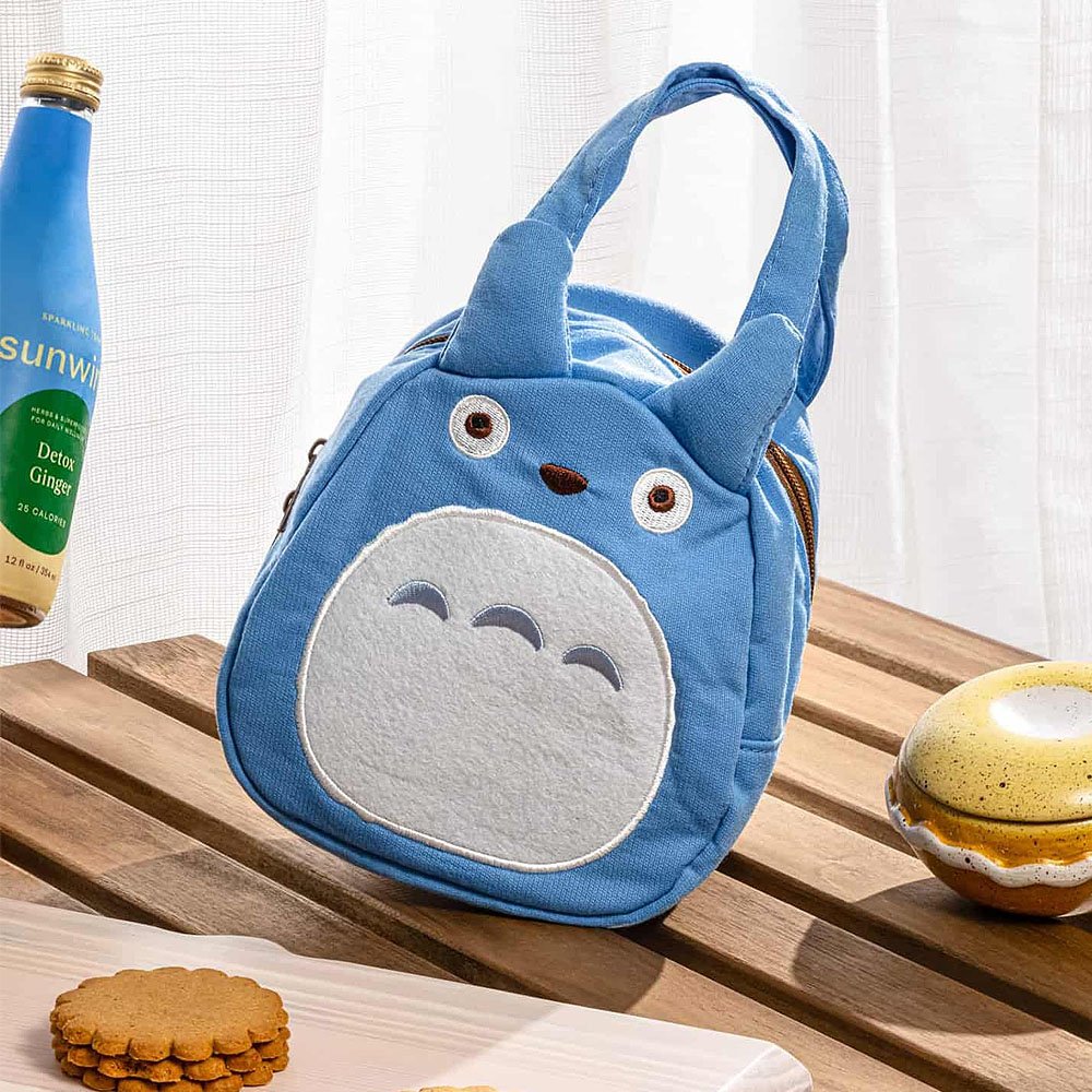 My Neighbor Totoro Die Cut Lunch Bag (Blue)